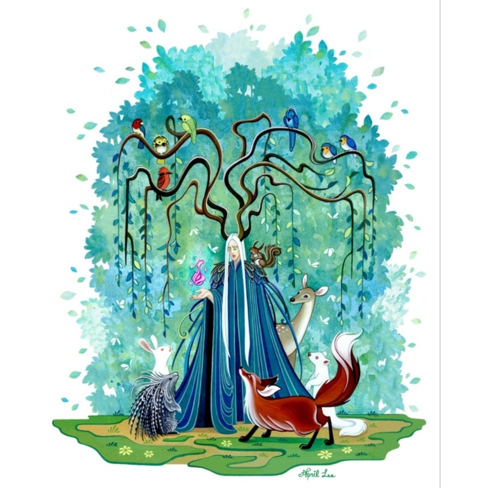 The forest king & animals illustration art print - Picture 1 of 1